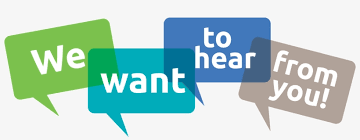 You hear us, we want to hear you!